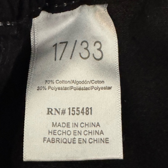 B-213 Simple Society NWT Black Super High Rise Straight Leg Cargo Pants Size 17 - Picture 12 of 14